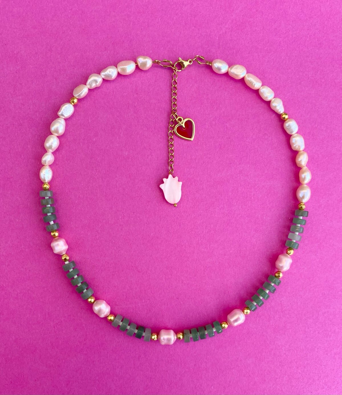 Pink Pearl Serenity necklace 6