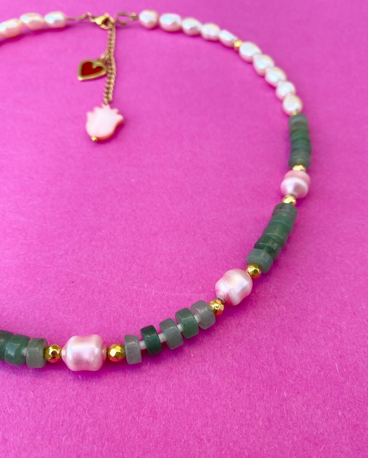 Pink Pearl Serenity necklace 7