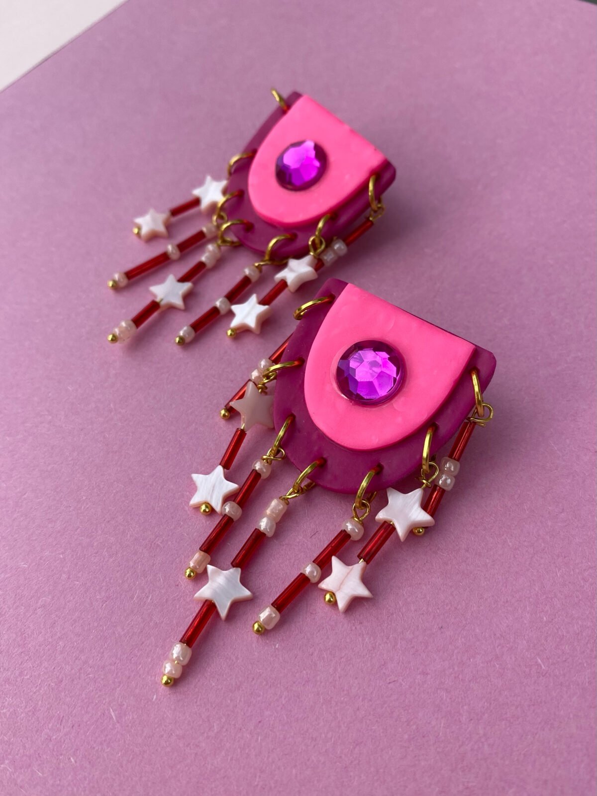 Pink Fizz earrings 5