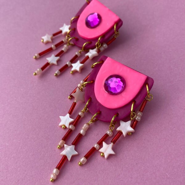 Pink Fizz earrings