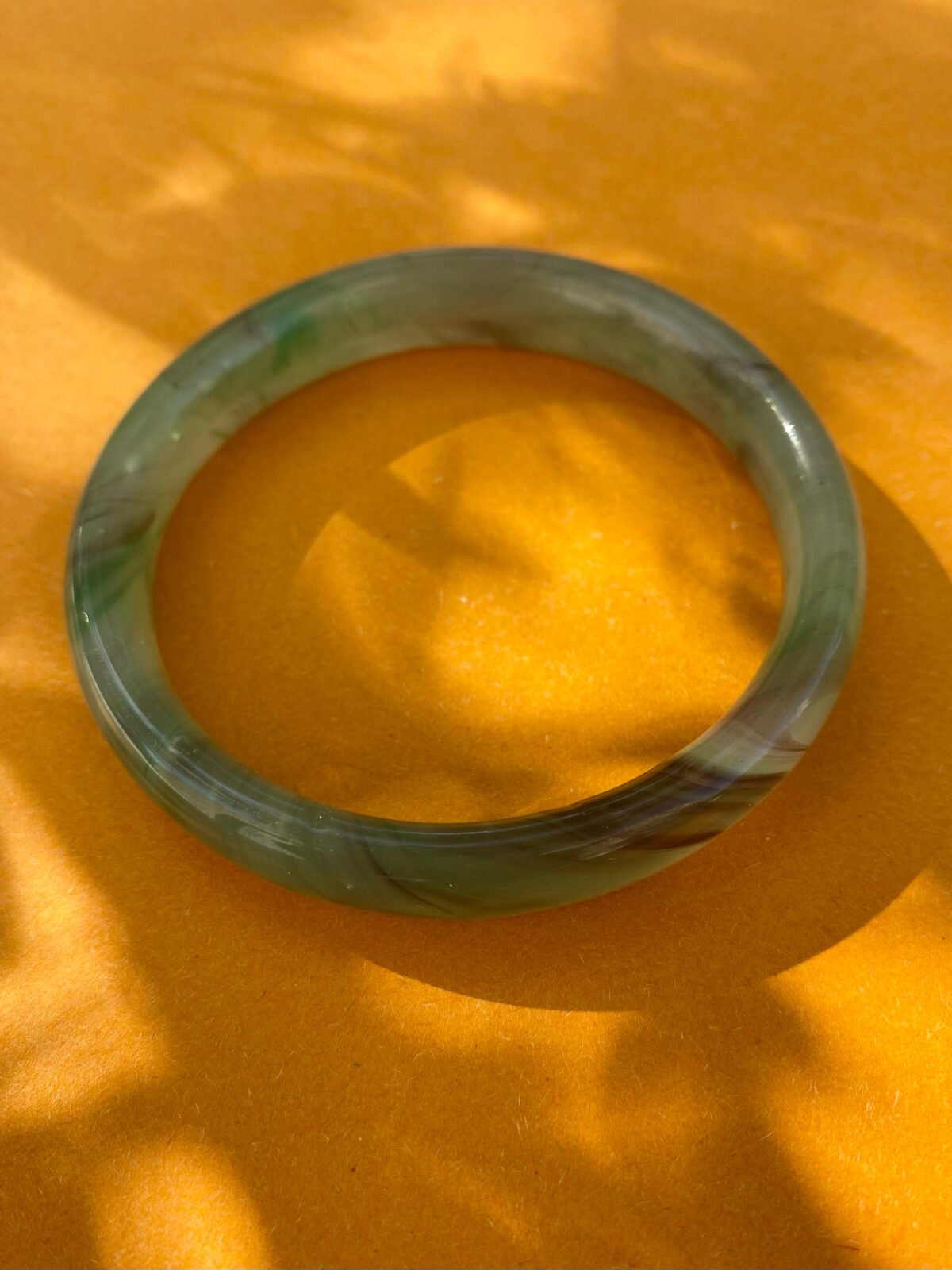 Green Glass bracelet 7