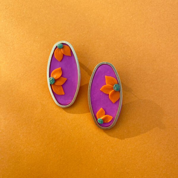 Geo Bloom earrings