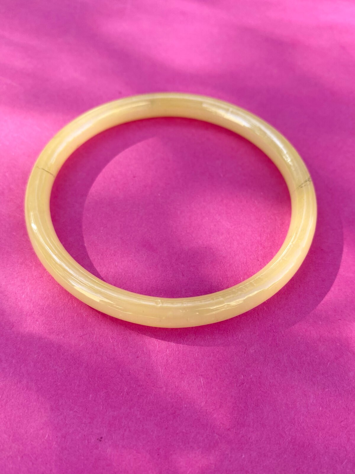 Yellow Glass bracelet 12