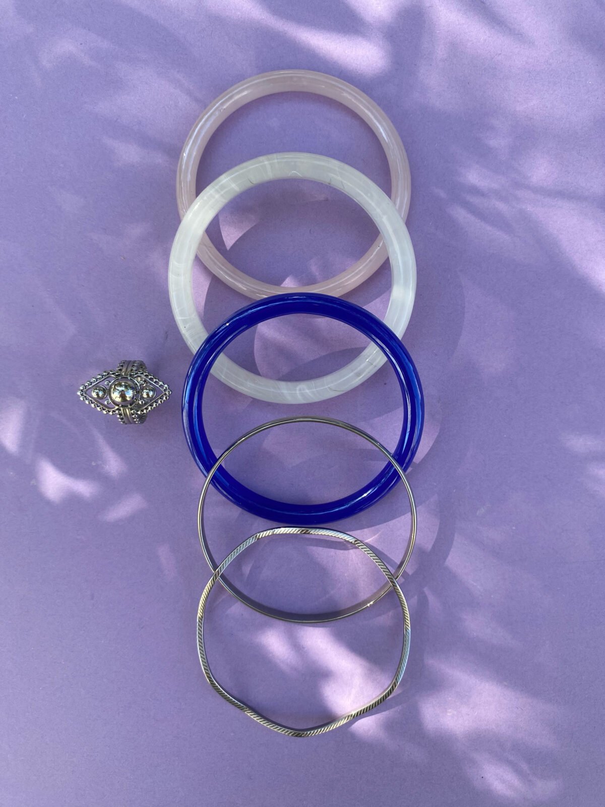 Blue Glass bracelet 12