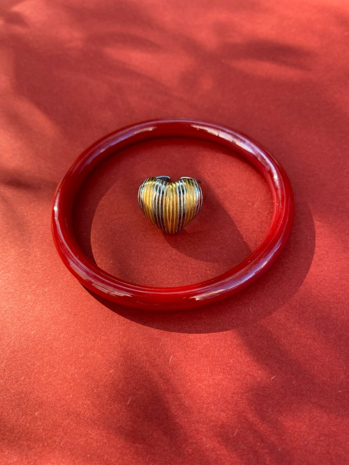 Red Glass bracelet 10