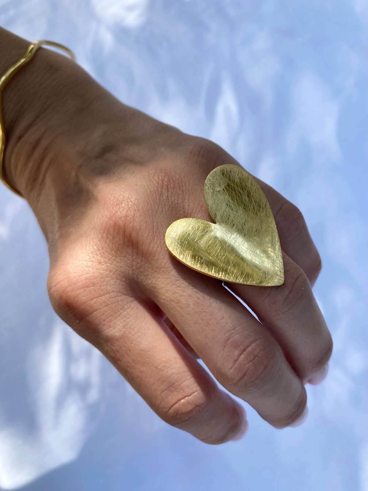 Bold Heart gold ring 3