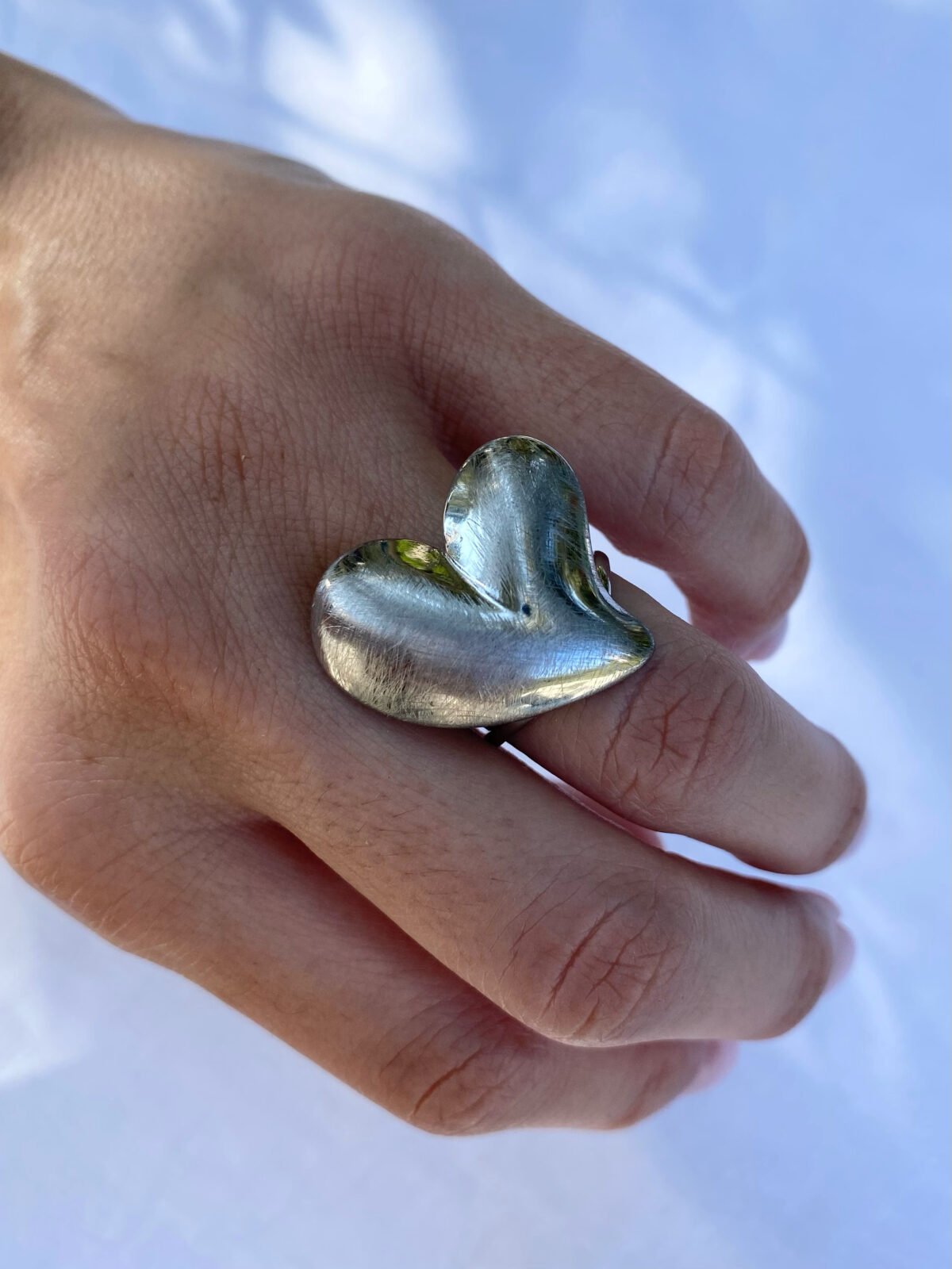 Silver Heart ring 5