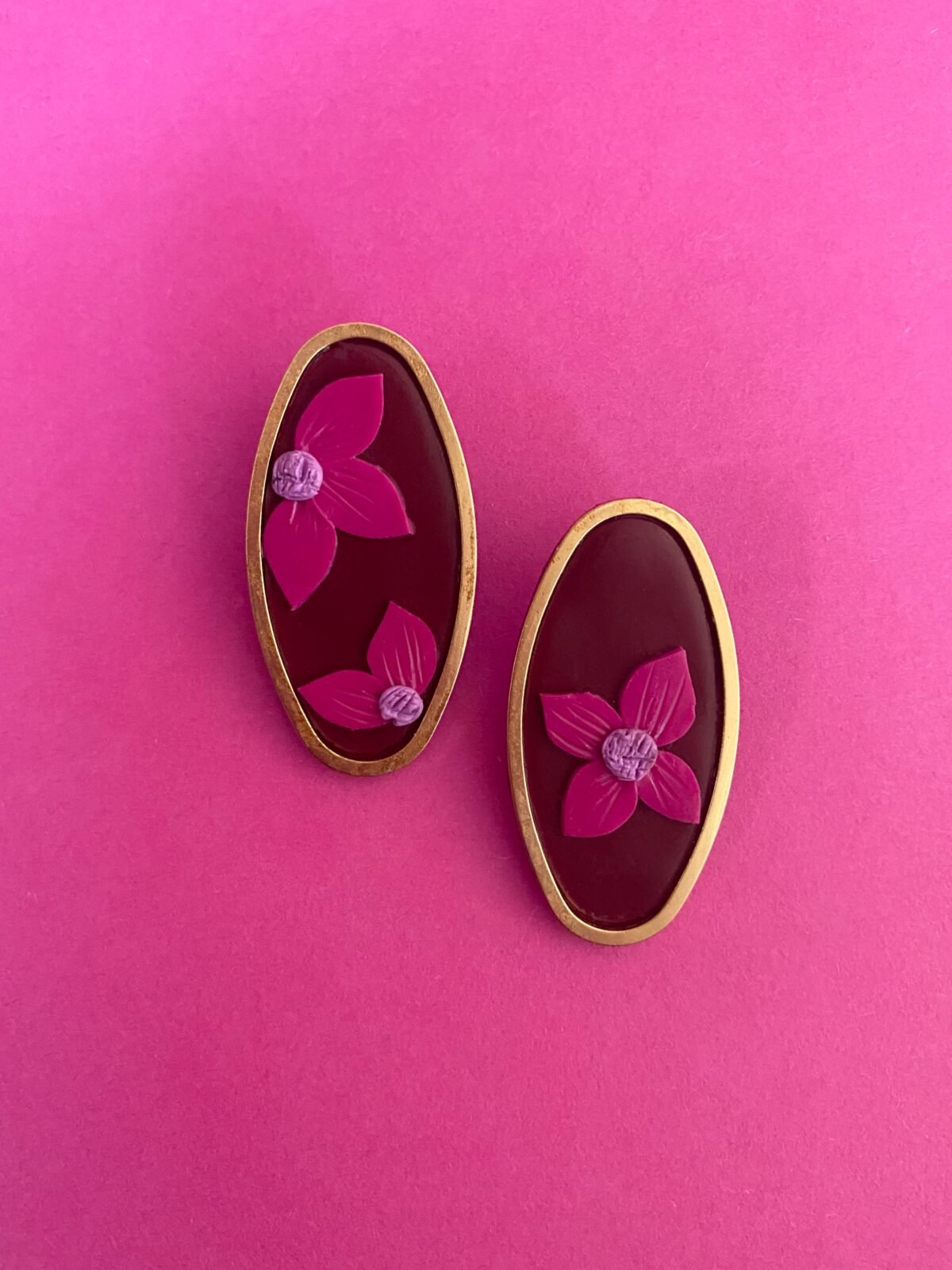 Floral Oval earrings 15