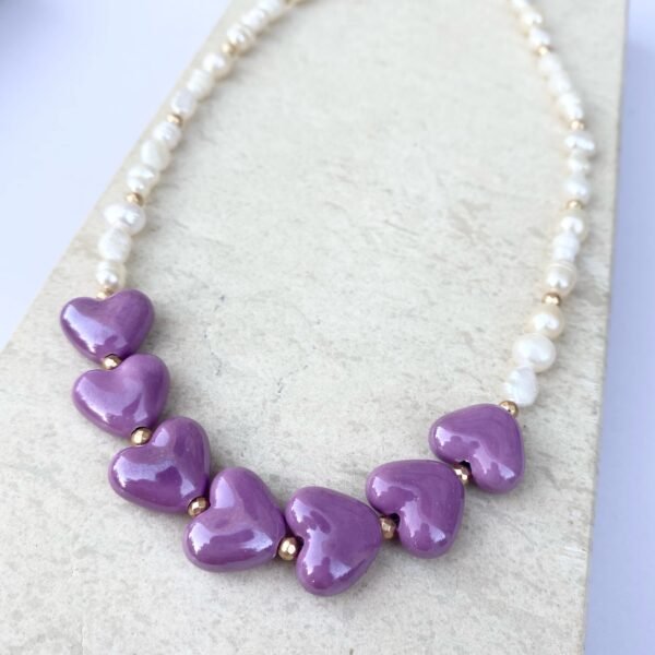 Pearl Heart Crystal necklace