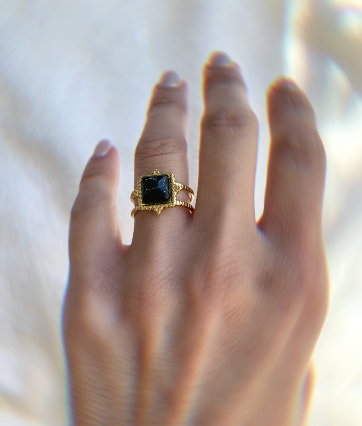 Black Stone ring 5