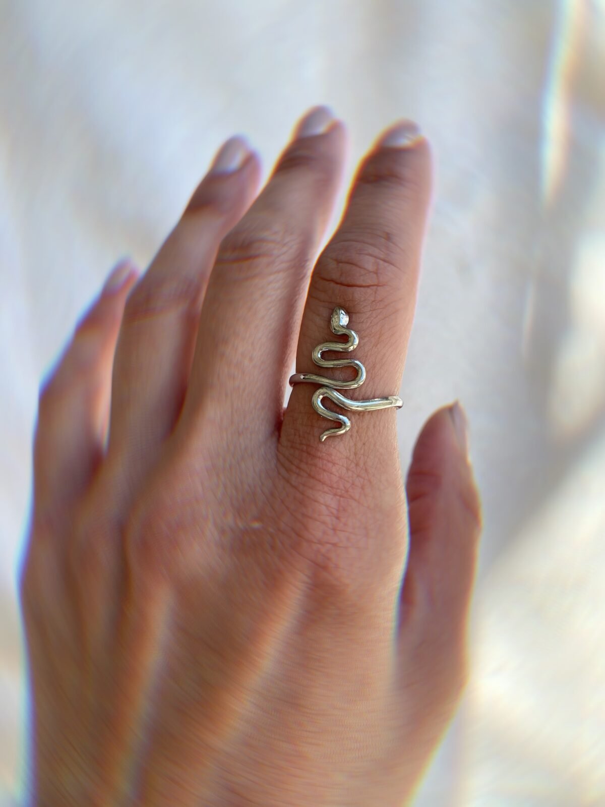 Snake silver ring 2