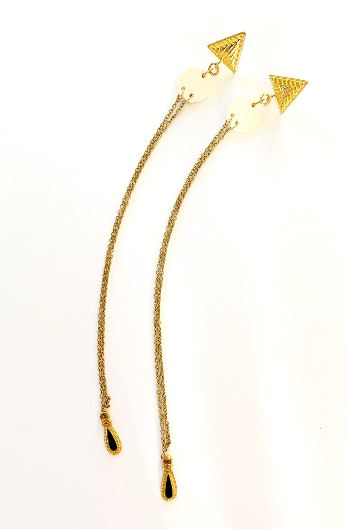 Minimal Long Chain earrings 8