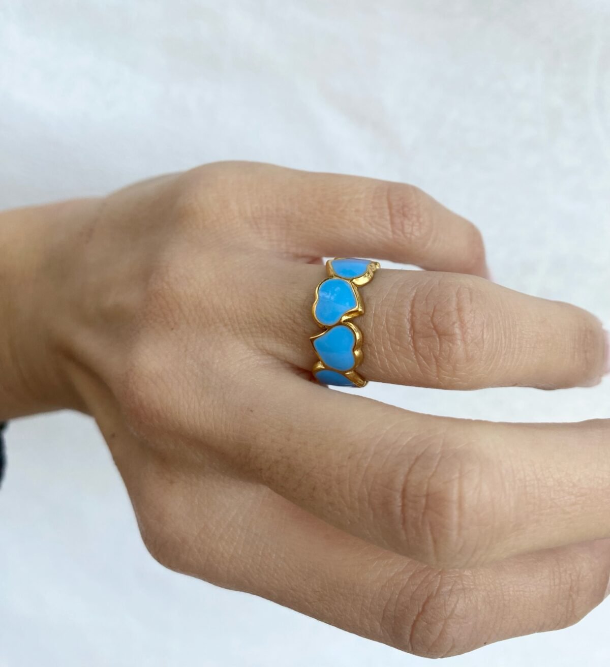 Blue Hearts ring 4