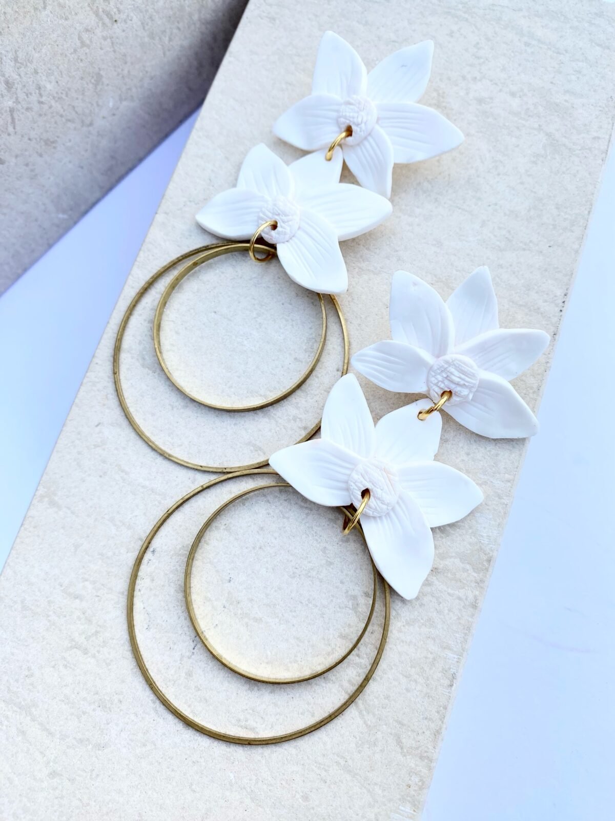 Bloom Baby white earrings 6