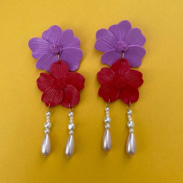 Double Blossom earrings