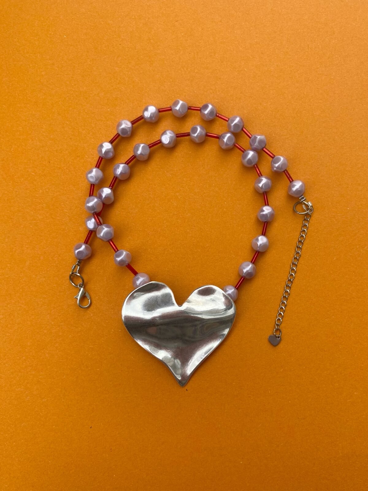 Violet Red Heart necklace 6